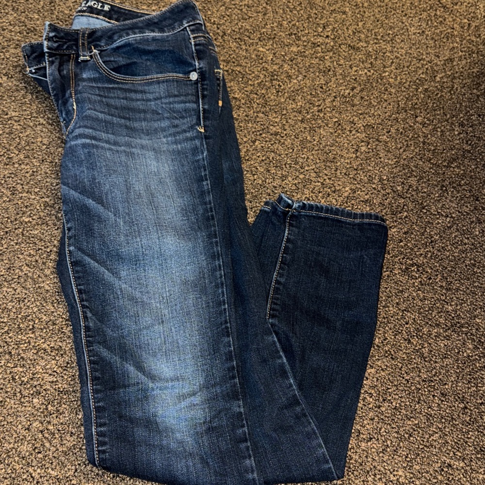 Dark Blue Denim Jeans